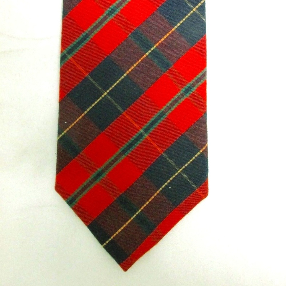 Boston Harbor Cotton Plaid Men's Tie
